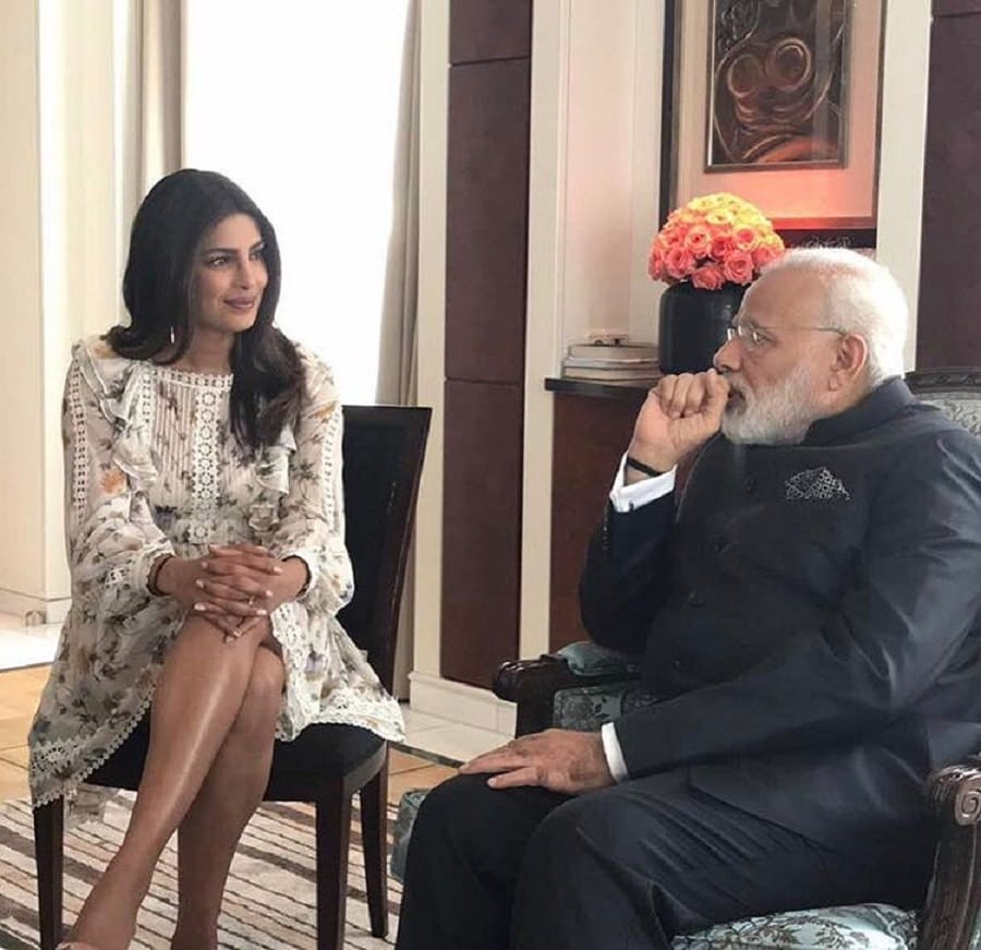 picture Priyanka Chopra casually chilling with PM Narendra Modi in Berlin 