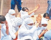 kaithal, girls, protest, results, education