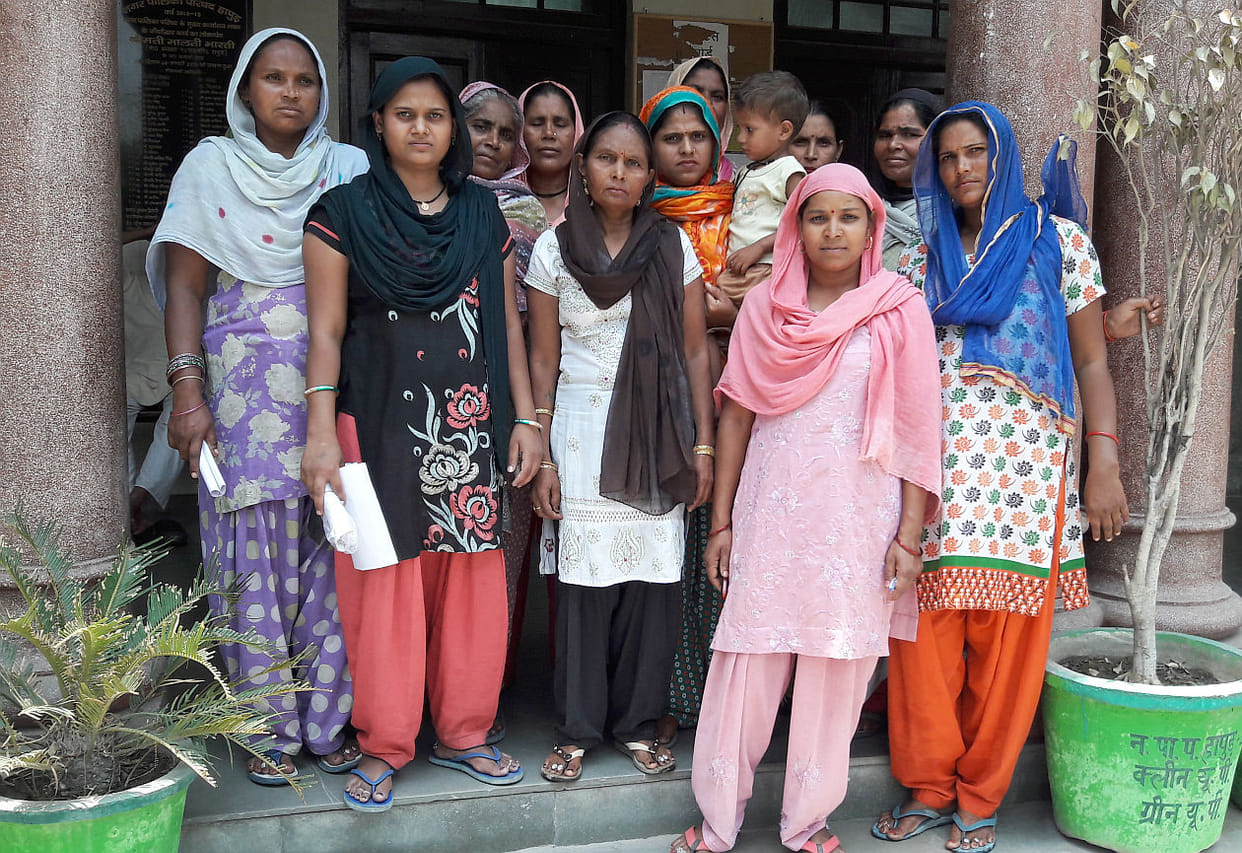 Anger of women thrown on Water logging.