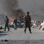 images of big blast which happened in Afghanistan capital Kabul 