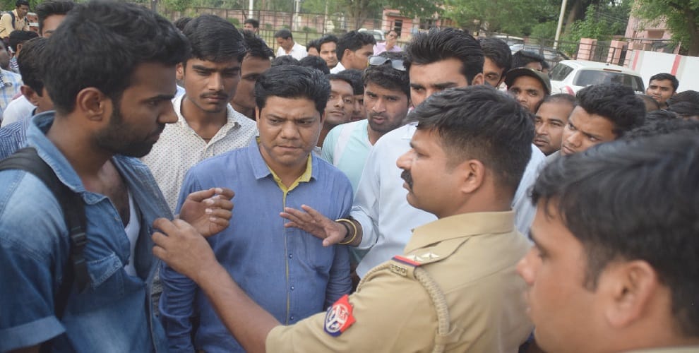 university campus two dalit boys beaten