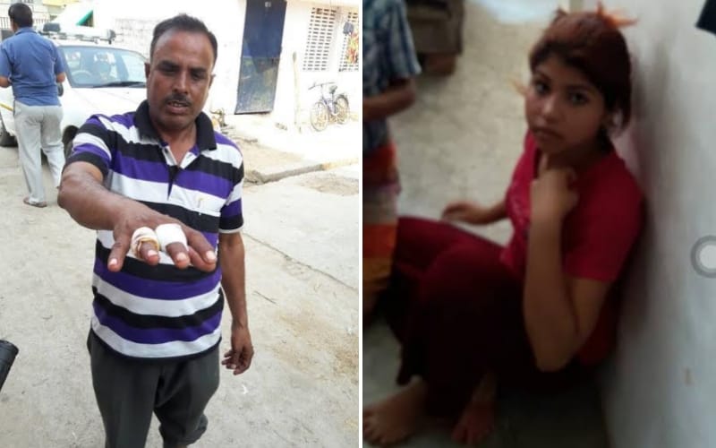 father and daughter fight with criminals in lucknow