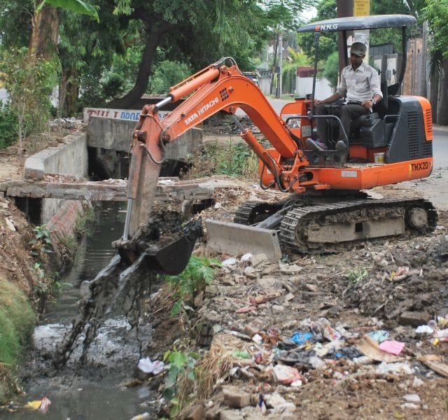 Due to a delay of one month the Corporation started the drain cleaning