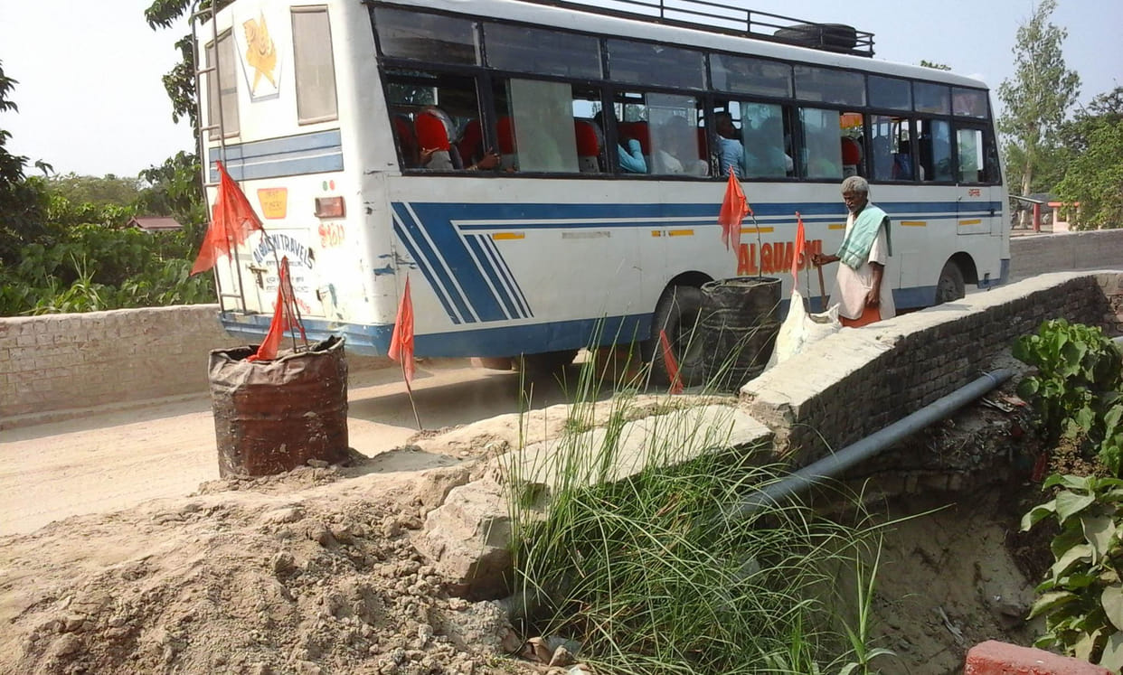 Impact of the waterfall bridge approaches affected traffic