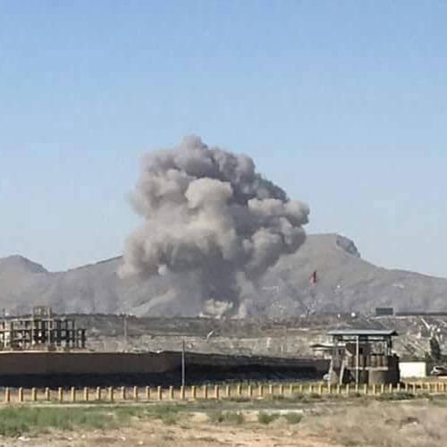 images of big blast which happened in Afghanistan capital Kabul 
