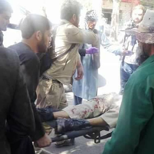 images of big blast which happened in Afghanistan capital Kabul 
