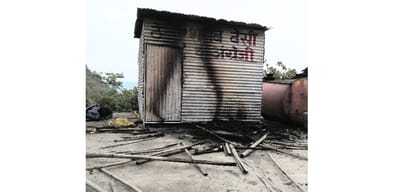 Women set liquor shop on fire in Himachal Bilaspur