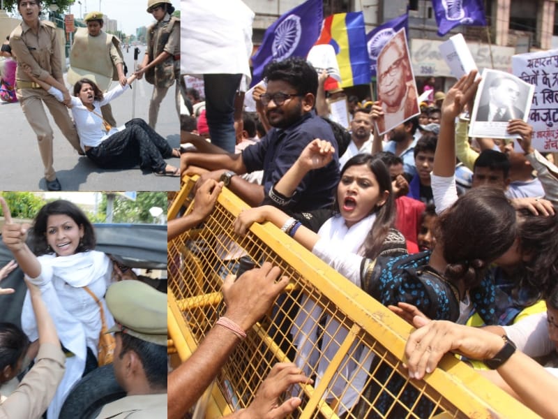  protest against UP govt for violence in Uttar Pradesh.