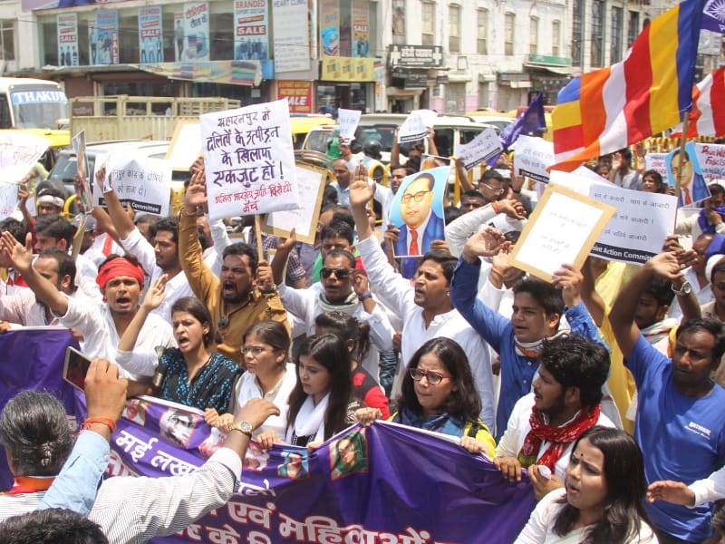  protest against UP govt for violence in Uttar Pradesh.