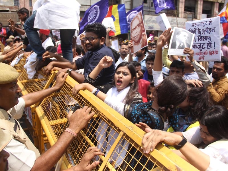  protest against UP govt for violence in Uttar Pradesh.