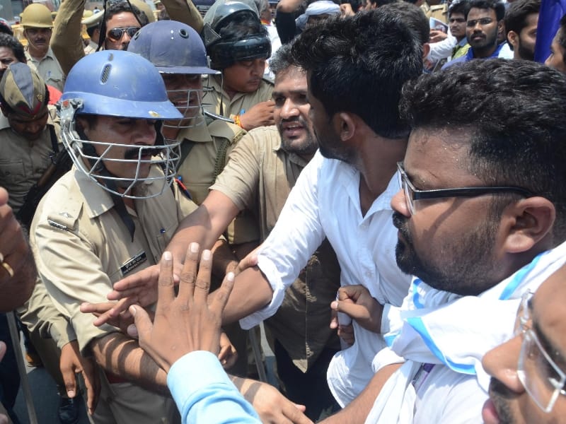  protest against UP govt for violence in Uttar Pradesh.