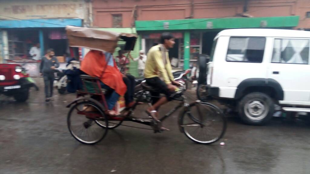 rain after light storm caused change in agra weather today