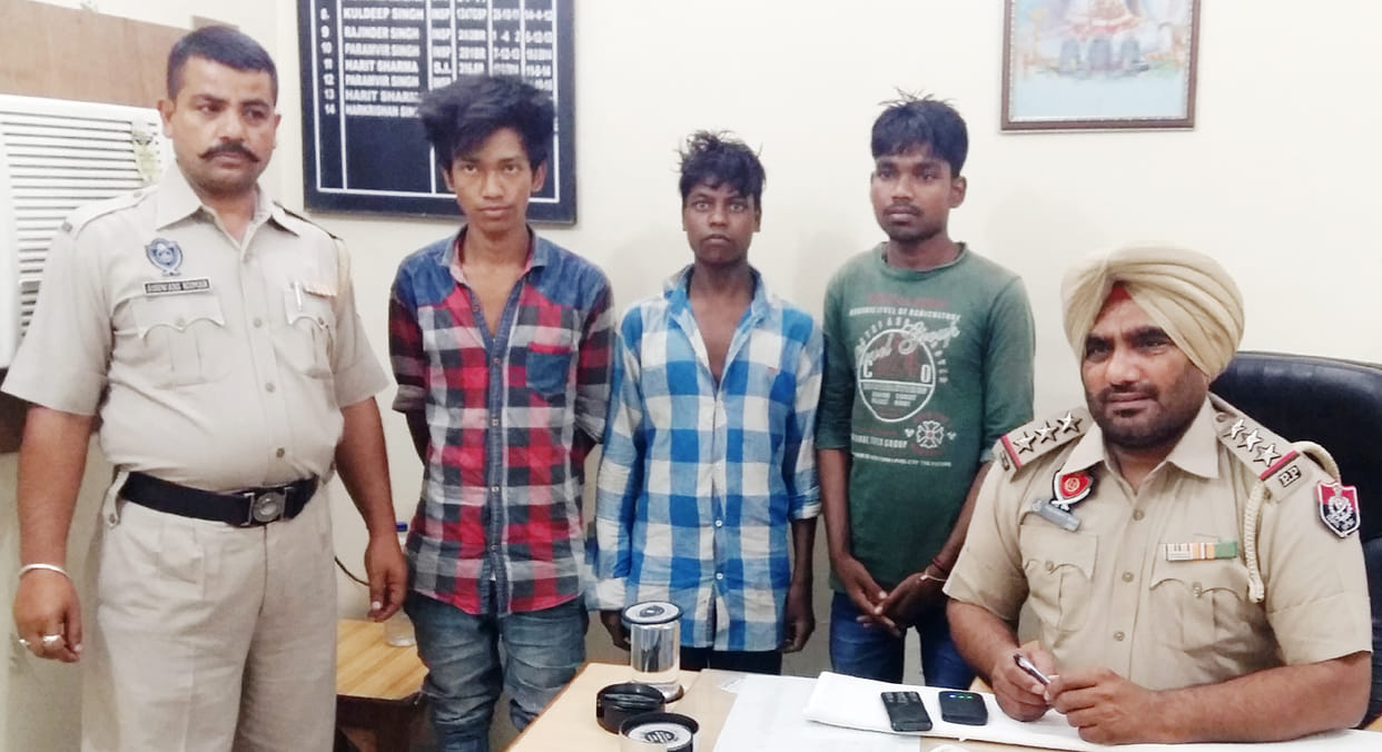 three suspect youth arrested in pathankot near railway track