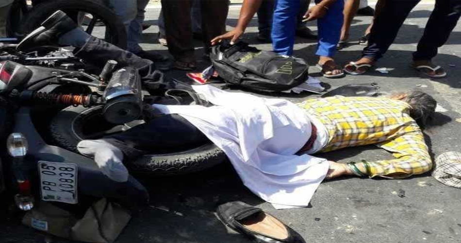 bike accident in moga