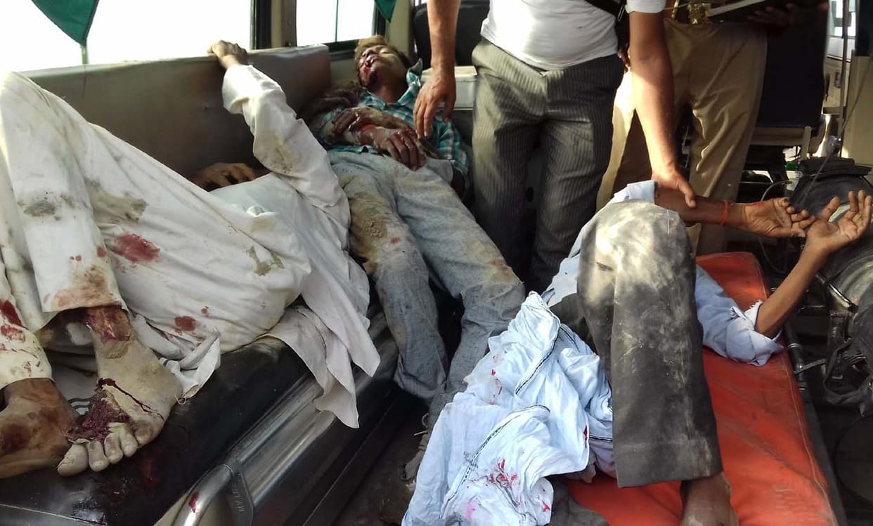 Two killed, three injured in accident