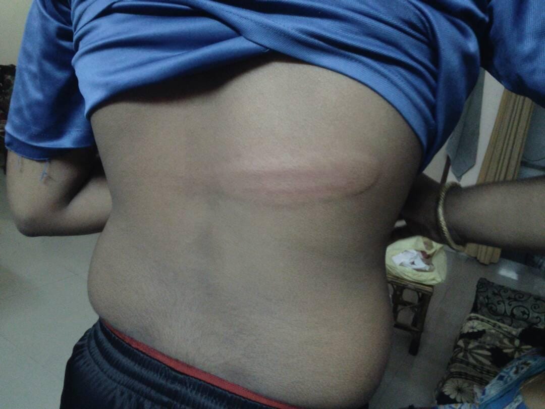  cop beats student and blame for bomb barding in lucknow 