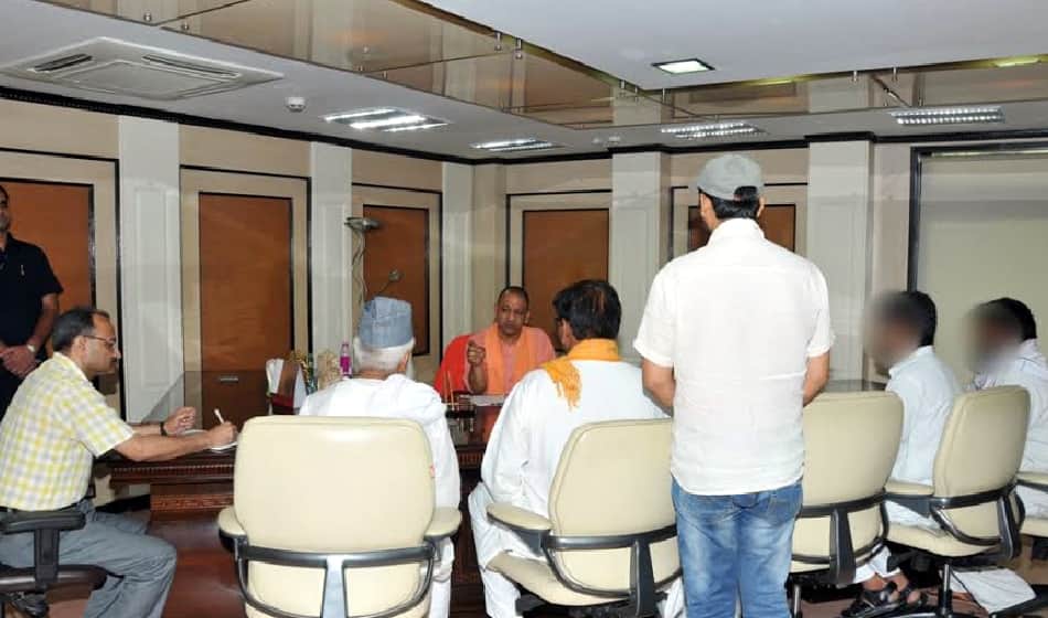 jewer gangrape loot case victim family meets uttar pradesh CM yogi adityanath