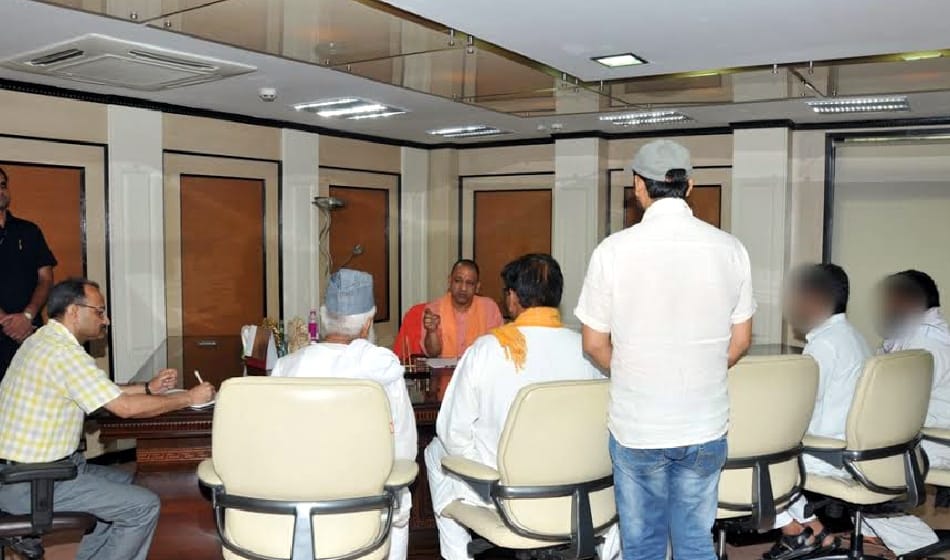 jewer gangrape loot case victim family meets uttar pradesh CM yogi adityanath