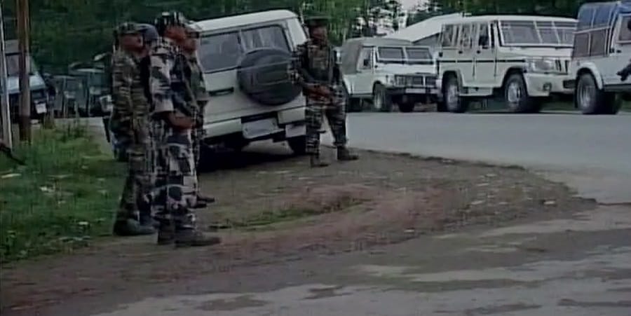 Jammu and Kashmir: Two terrorists killed in an encounter in Nathi Pora area of Sopore.