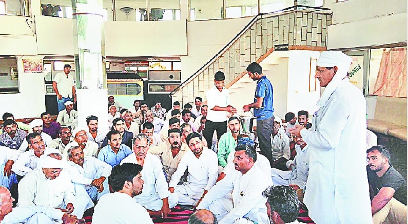 Bku Panchayat  in  police station