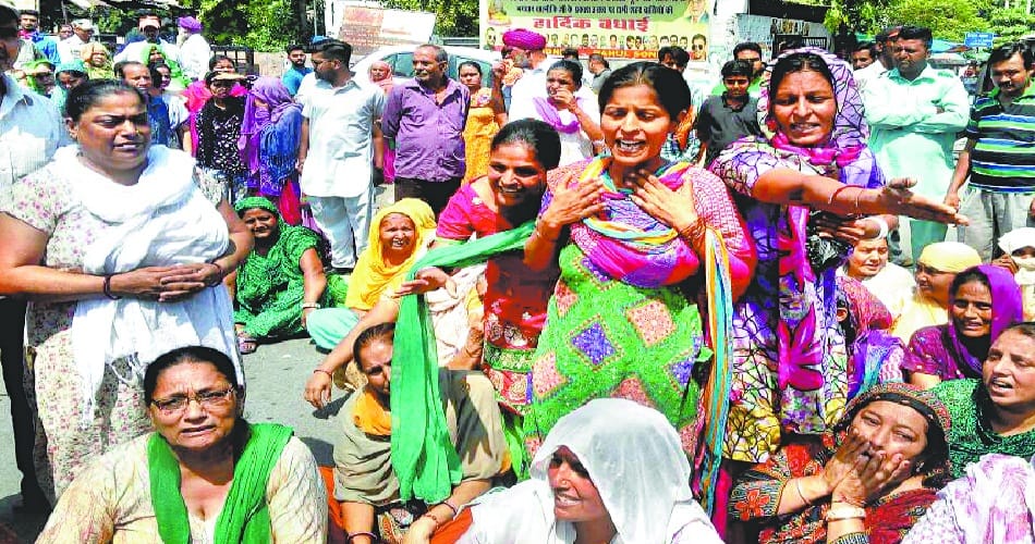  Jalandhar Protest After death in hospital