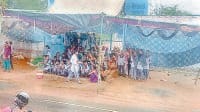 rewari govt. upgrade school but girl still continue for protest