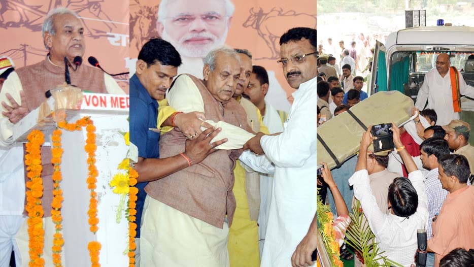 minister satyadev pachauri ill during speech