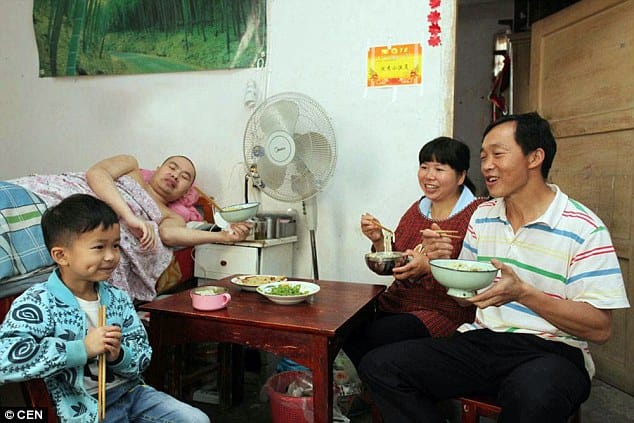paralyzed husband is offering his wife