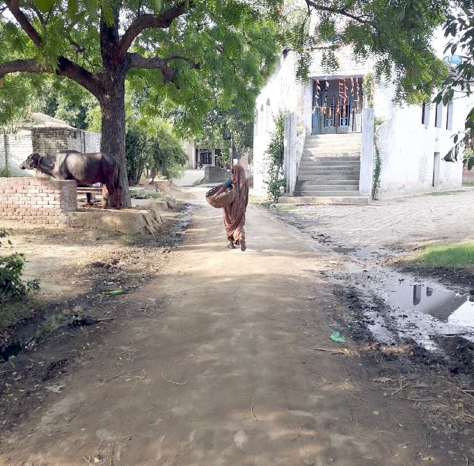  Women clean sewage in  BJP MP ideal village 