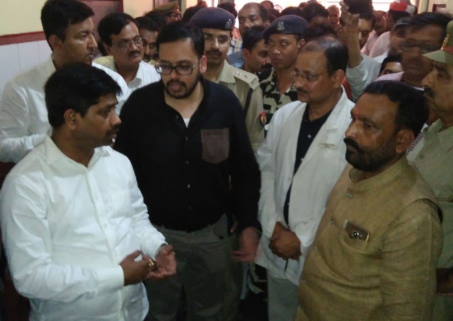 BJP's workers ruckus in front of minister
