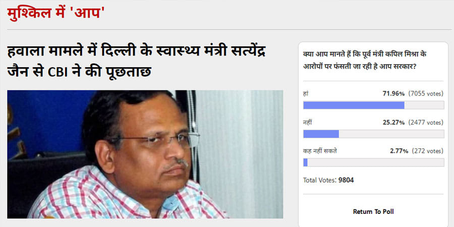 amar ujala poll arvind kejriwal troubles are increasing after kapil mishra allegations