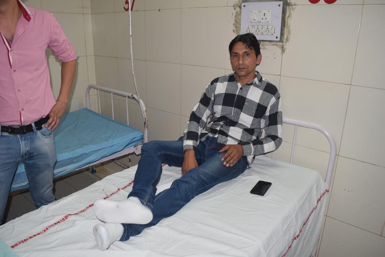 haryana, rohtak, crime, political, BJP workers clash with government officers
