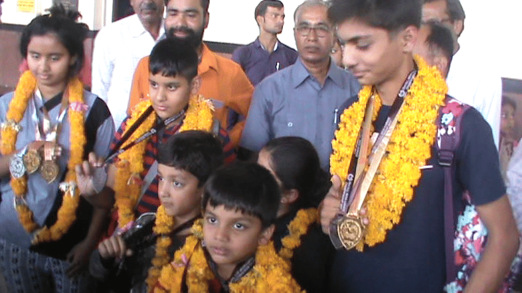 Ajmer karate team won the gold