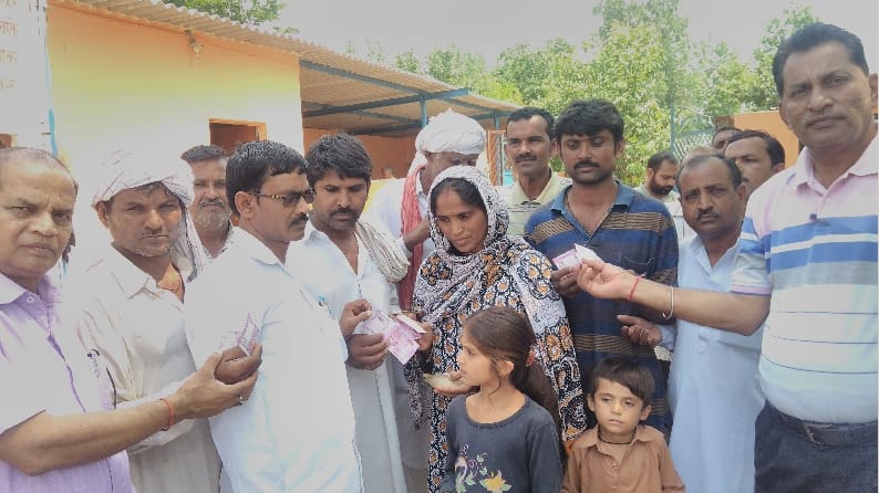 Hindu families coming from Pakistan to stay in Kaval village