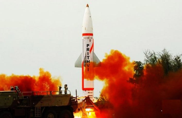 Prithvi-II ballistic missile successfully test fired from Odisha's Chandipur