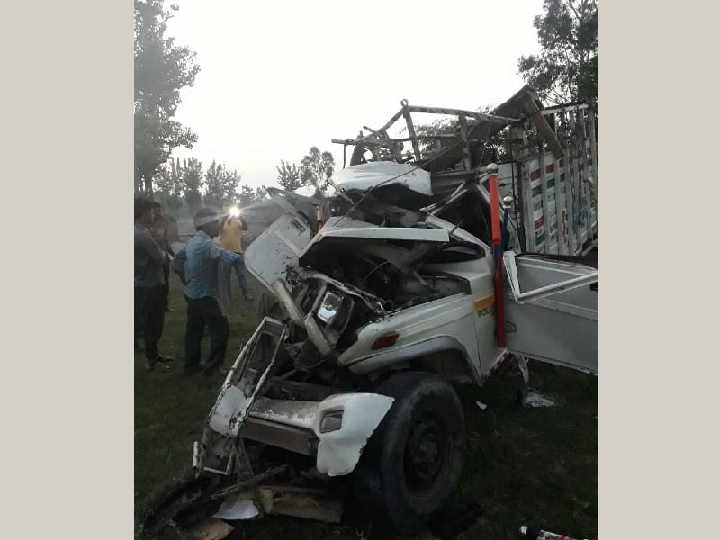 four died in an accident in bahraich.