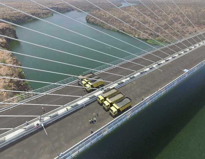 hanging bridge of kota will be commence for traffic in first week of july