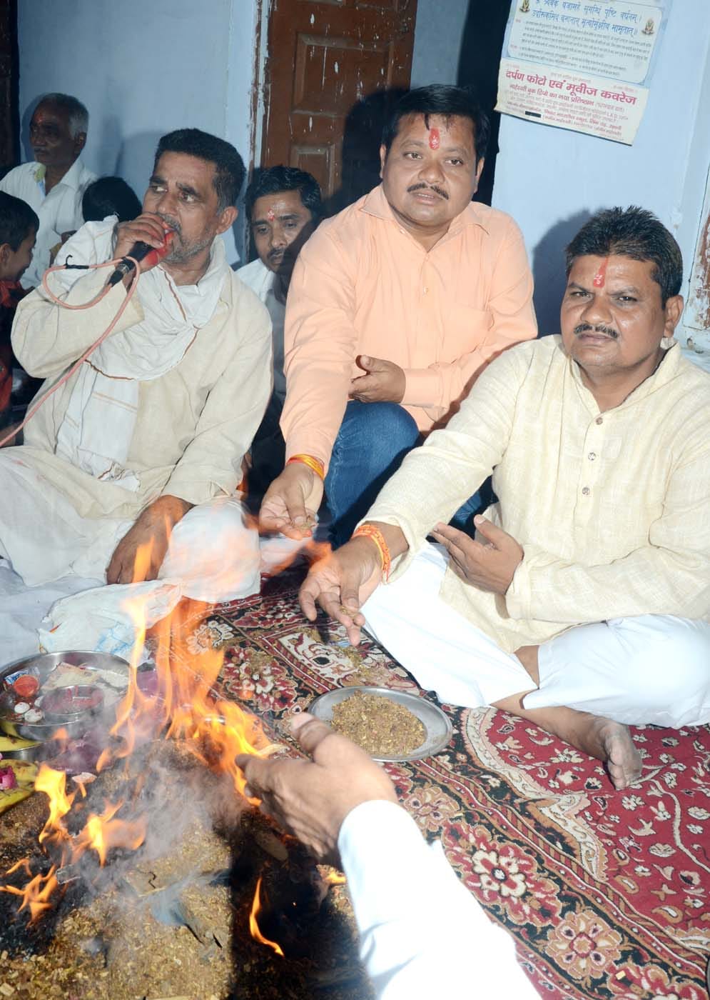 Maheshwari Samaj gave Havan-Puja on Maheshwami