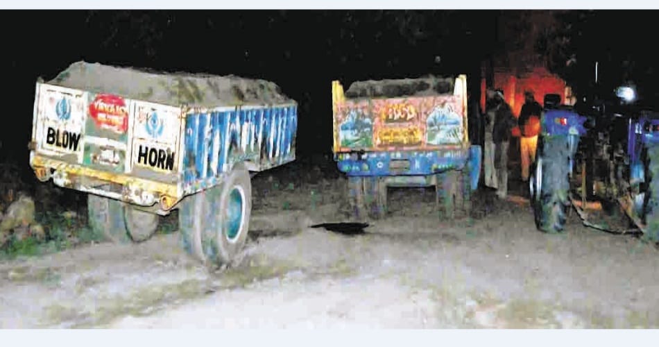 illigal mining at zirakpur
