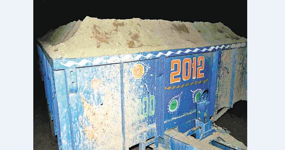 vehicles seized in illegal sand mining case