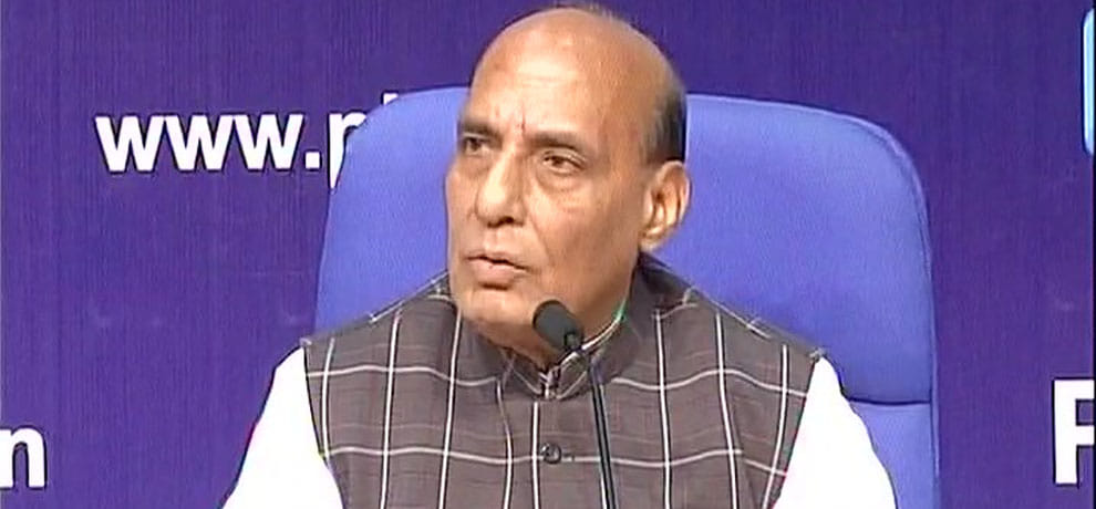 When rajnath singh gives statement on terrorist death, that time five soldiers injured in kashmir