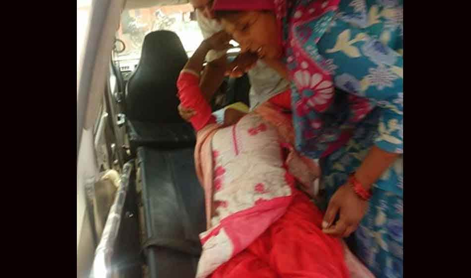 girls protesting for school upgradation in faridabad, three fall ill and hospitalised