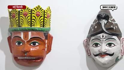 Mukhosh mask of india exhibition held in konsult art gallery in hauz khas village delhi