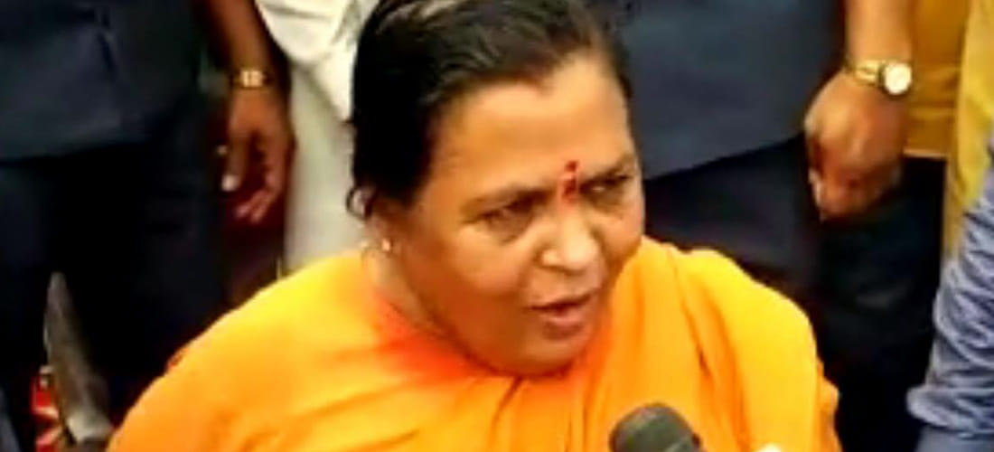 why uma bharti do not come again at kanpur 
