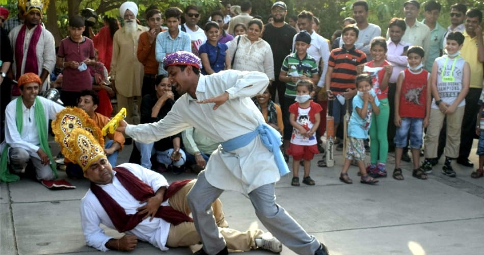 Play on sukhna lake on world environment day