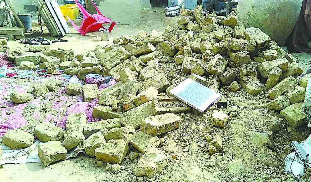 Elderly woman dies due to wall collapse