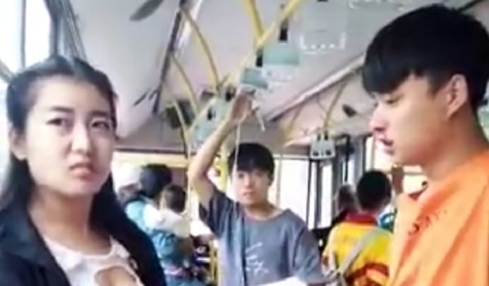 guy’s nose suddenly bleeds after seeing a hot girl in metro