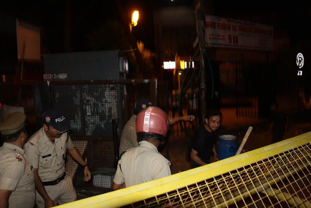 Lathi Charge in celebration of India victory celebration at dehradun