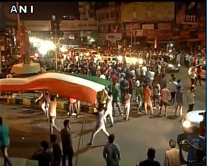 Celebrations in indian cities after india beat Pakistan by 124 runs in ICC Champions Trophy