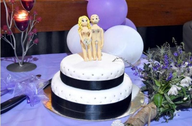 New Zealand couple nude theme marriage